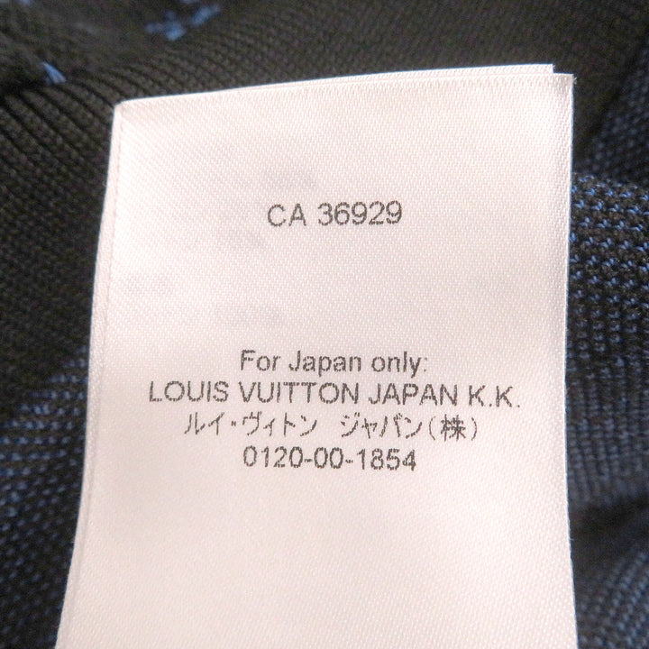 Great LOUIS VUITTON hoodie Monogram Zip-Through black polyester mens M