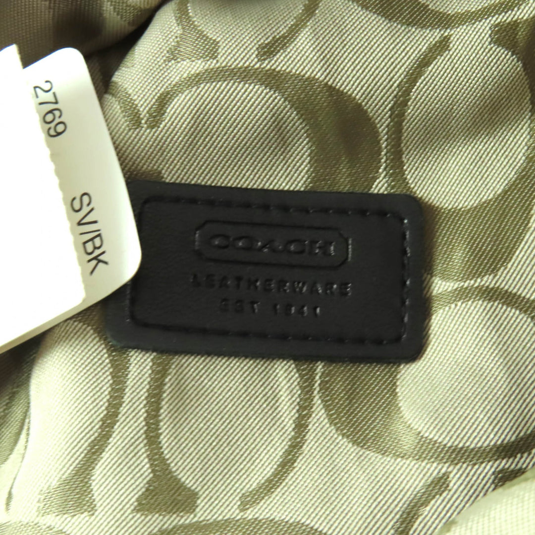 Great COACH hat black Sheep leather Women