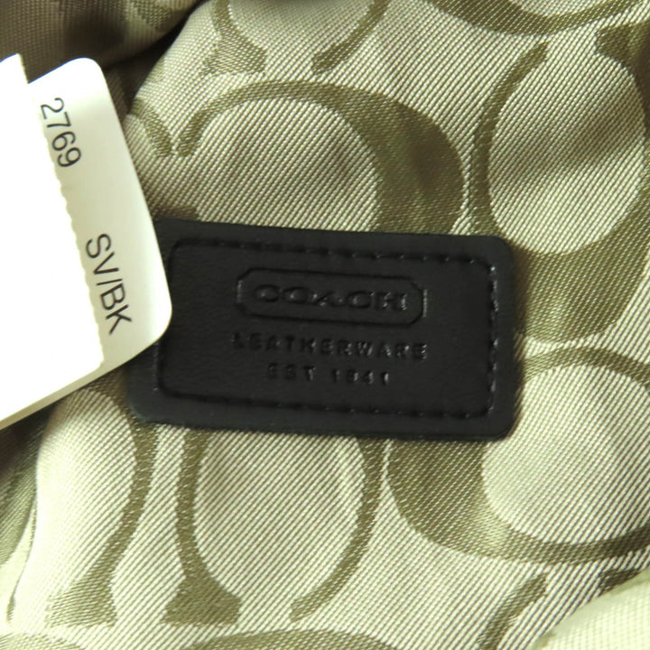 Great COACH hat black Sheep leather Women