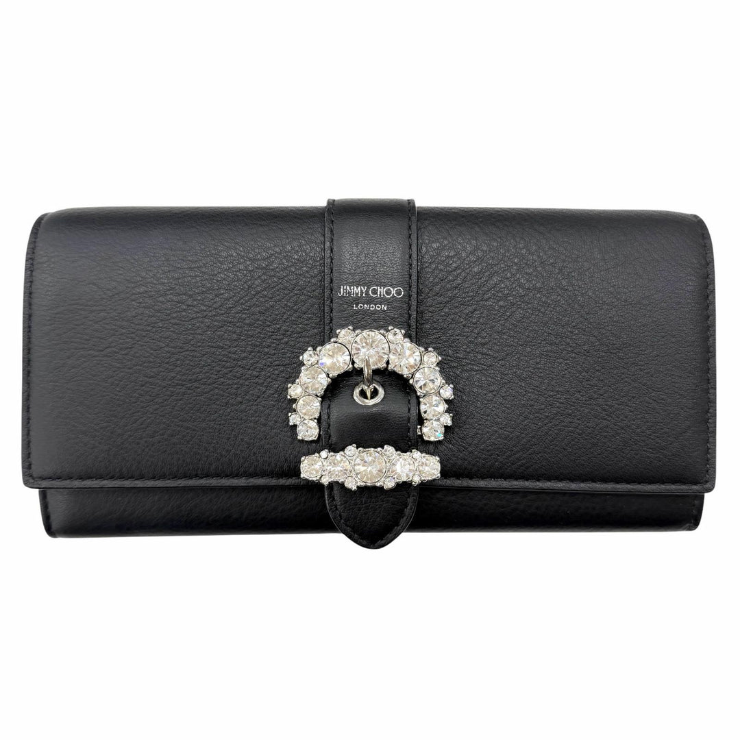 Excellent JIMMY CHOO Purse black leather Women