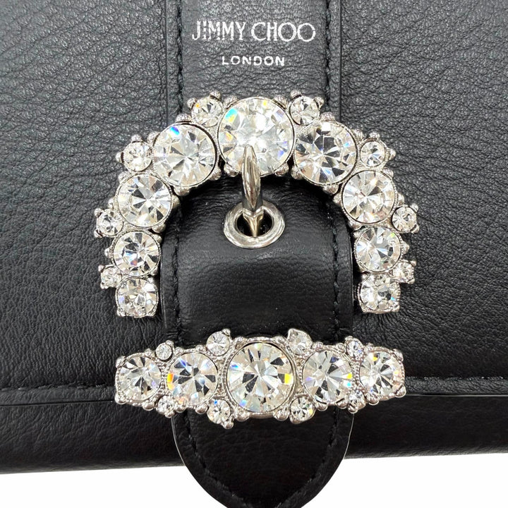 Excellent JIMMY CHOO Purse black leather Women