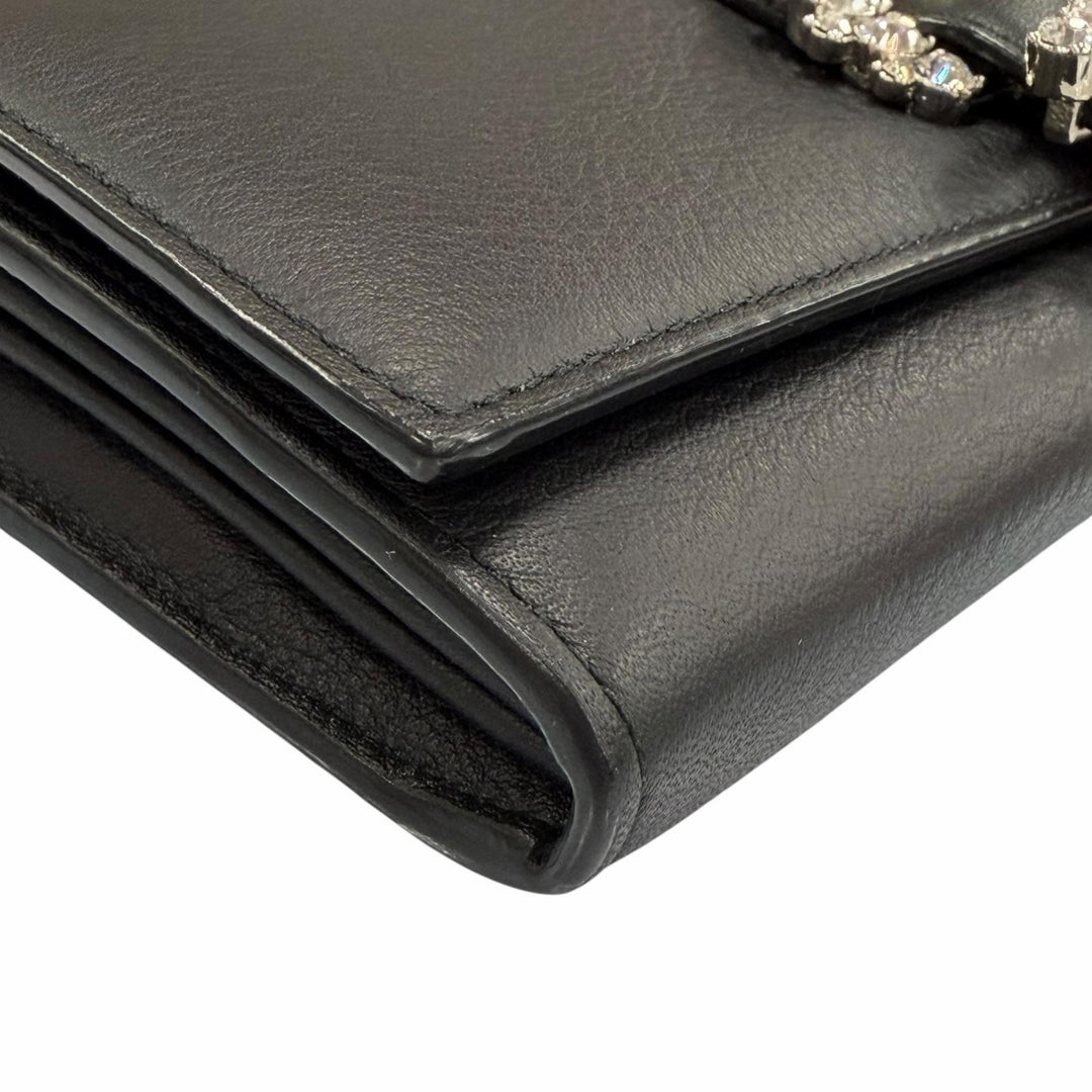 Excellent JIMMY CHOO Purse black leather Women