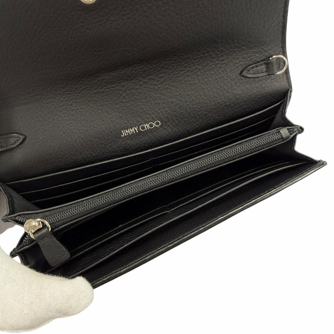 Excellent JIMMY CHOO Purse black leather Women