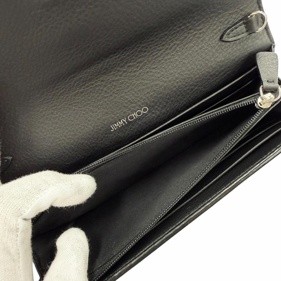 Excellent JIMMY CHOO Purse black leather Women