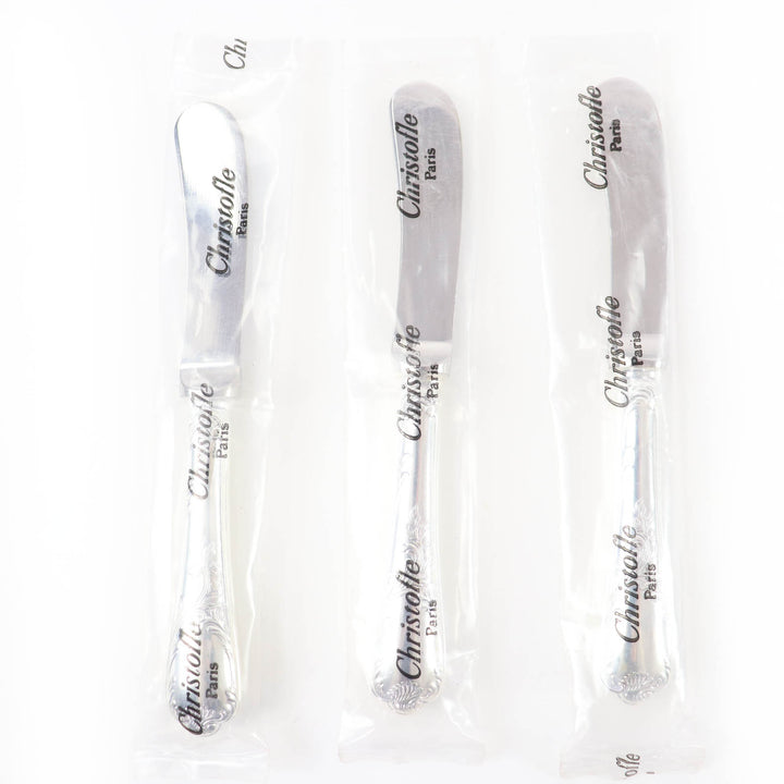 Pristine Christofle cutlery Marly Butter Knife 3-Piece Set Silver Women