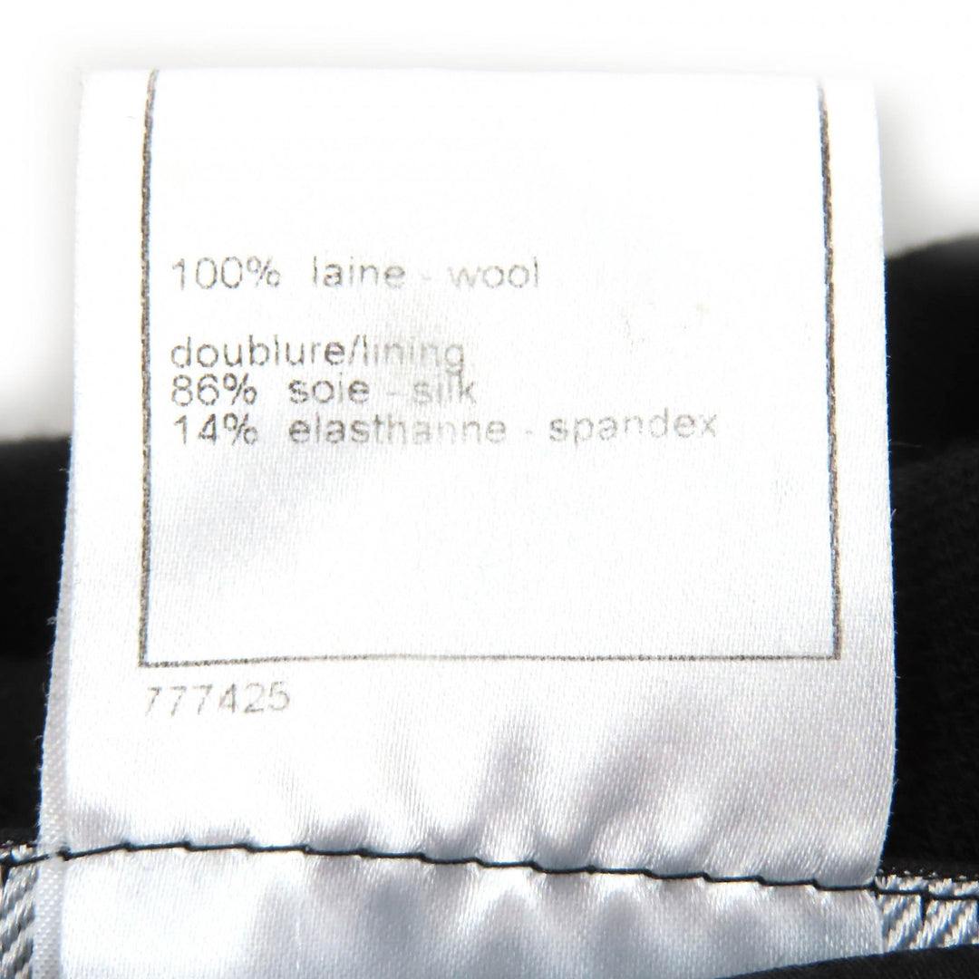 Great CHANEL coat COCO Mark button black wool Women 38 07A P31269V21533