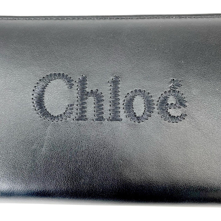 Pristine Chloe Purse SENSE Zip Around black leather Women CHC23AP970I10
