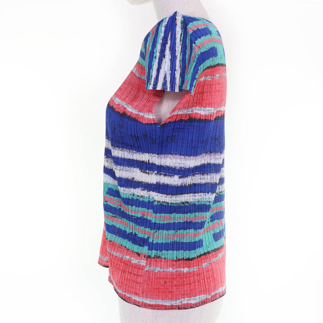 Excellent PLEATS PLEASE T-shirt Short sleeve multicolor Women 3 PP21-JK683