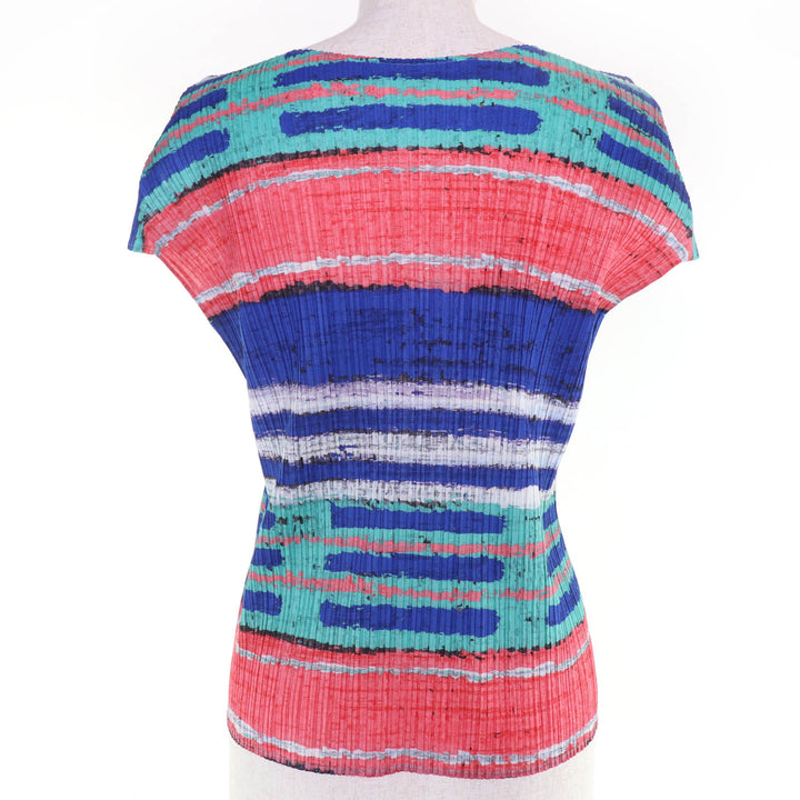 Excellent PLEATS PLEASE T-shirt Short sleeve multicolor Women 3 PP21-JK683