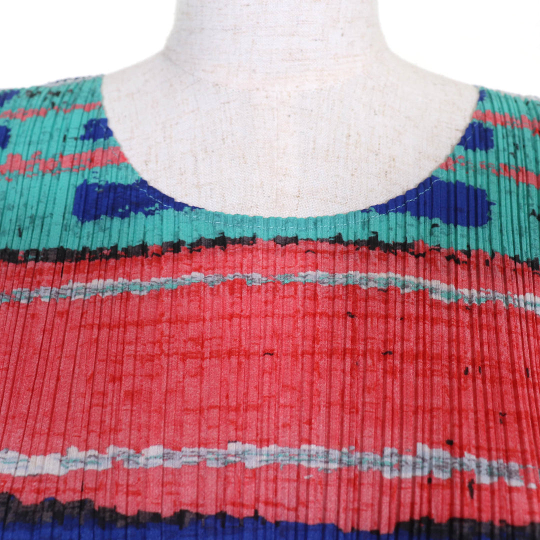 Excellent PLEATS PLEASE T-shirt Short sleeve multicolor Women 3 PP21-JK683
