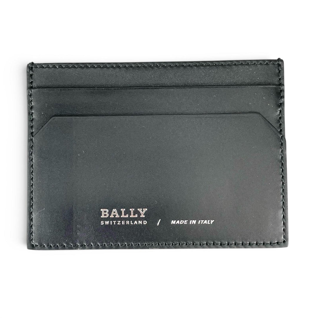 Pristine BALLY Purse NYONS Zip Around Organizer black Calf leather mens