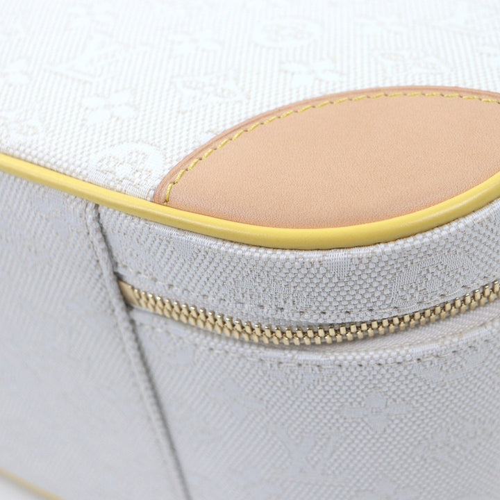 Excellent LOUIS VUITTON suitcase Monogram jacquard with natural leather trim