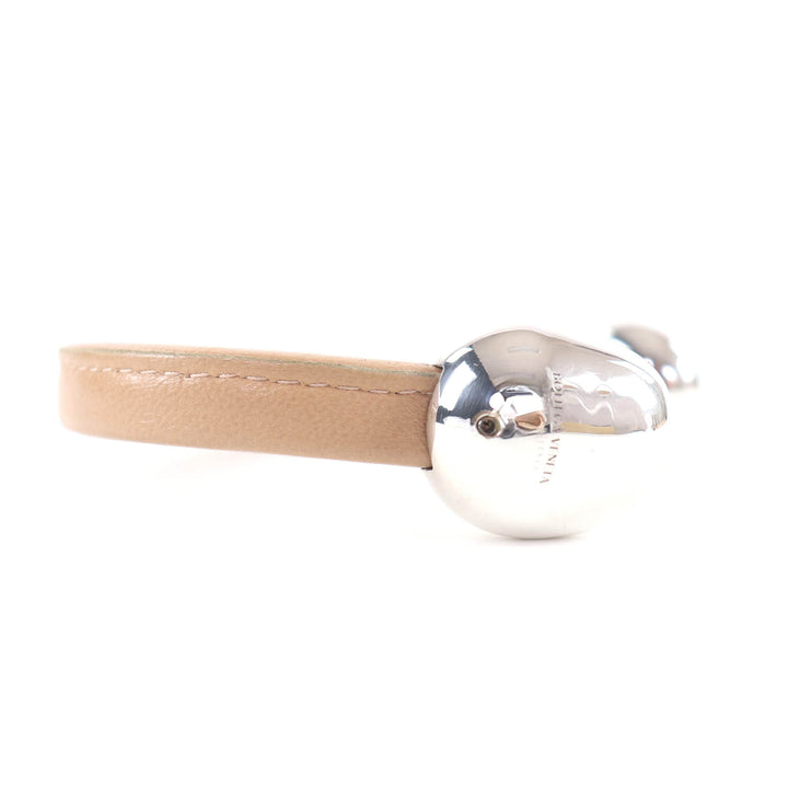 Great BOTTEGAVENETA Bangle Leather bracelet beige leather Women