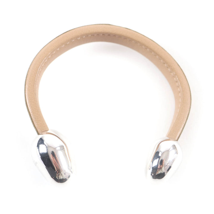 Great BOTTEGAVENETA Bangle Leather bracelet beige leather Women