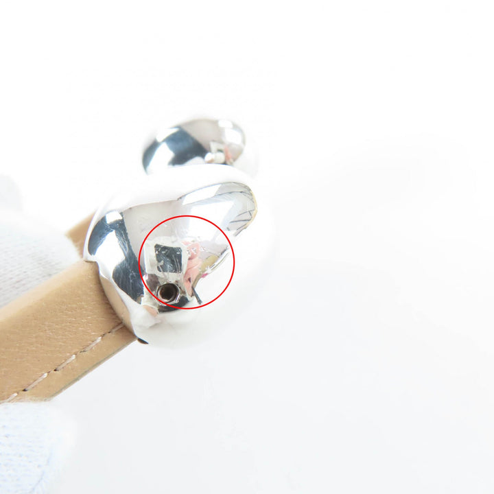 Great BOTTEGAVENETA Bangle Leather bracelet beige leather Women