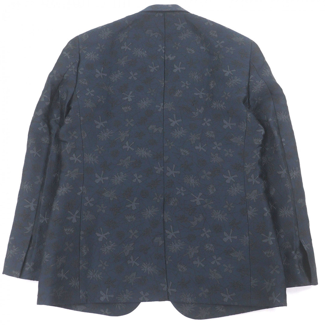 Excellent HERMES tailored jacket Single-breasted floral print blazer