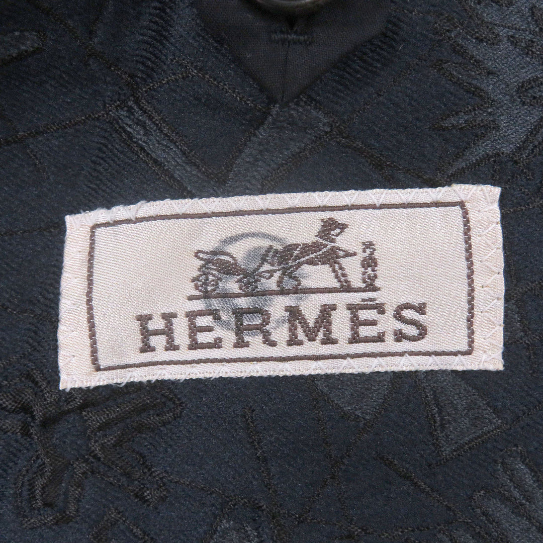 Excellent HERMES tailored jacket Single-breasted floral print blazer