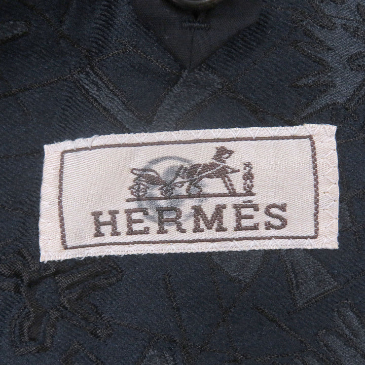 Excellent HERMES tailored jacket Single-breasted floral print blazer