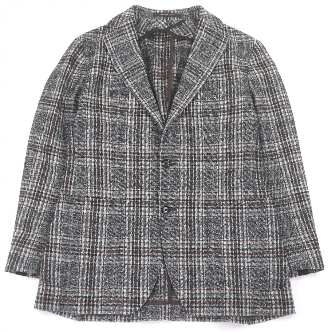 Excellent TAGLIATORE Jacket gray alpaca mens 48