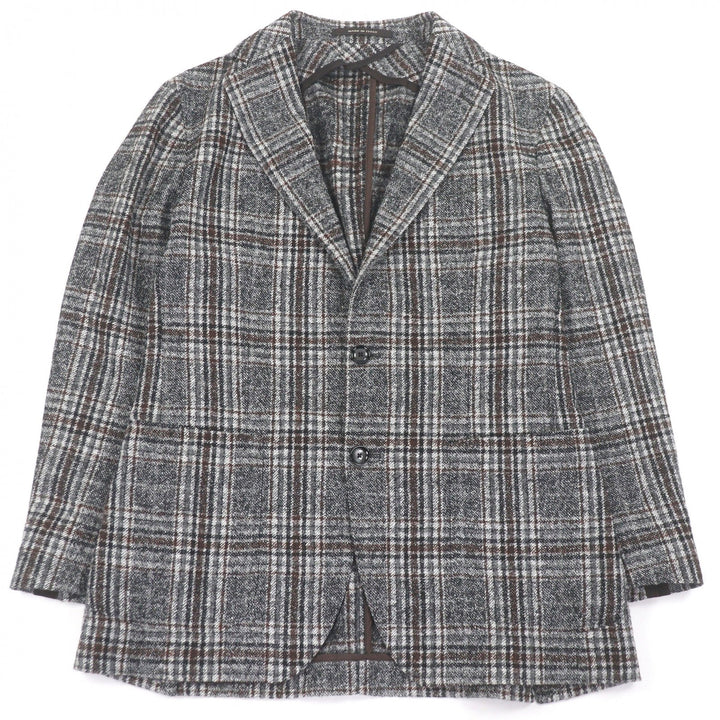 Excellent TAGLIATORE Jacket gray alpaca mens 48