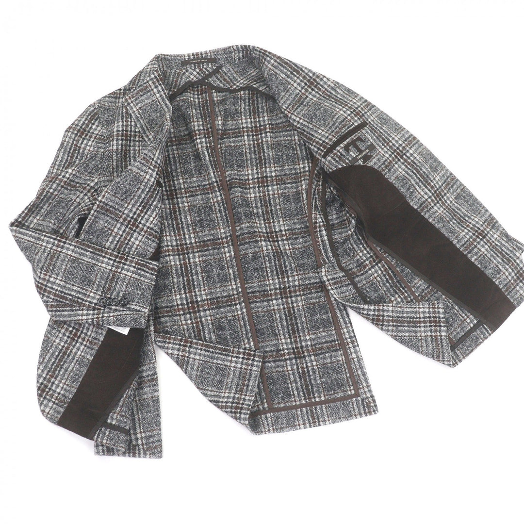 Excellent TAGLIATORE Jacket gray alpaca mens 48
