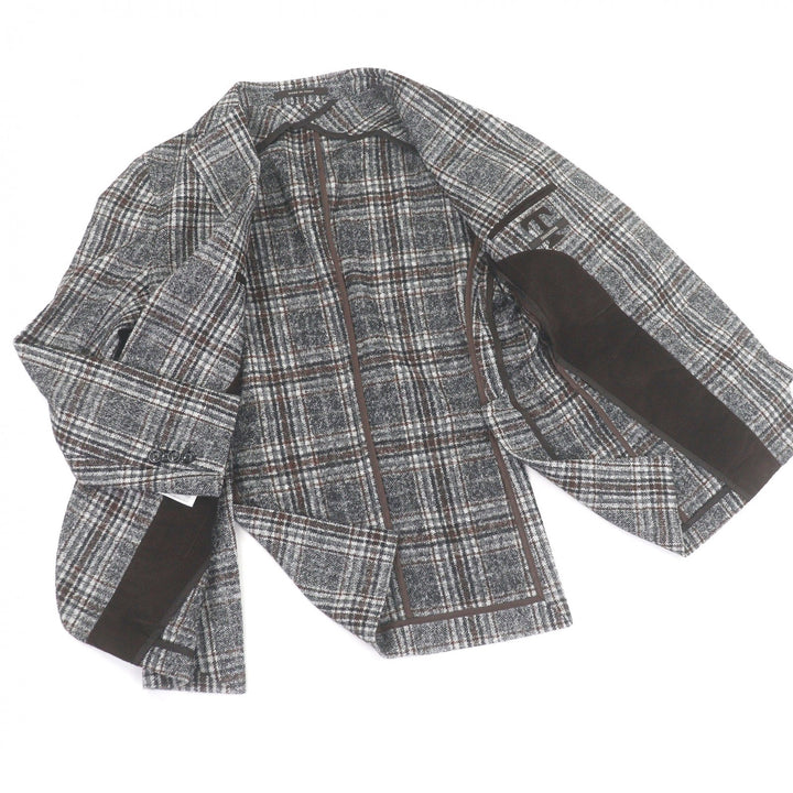 Excellent TAGLIATORE Jacket gray alpaca mens 48