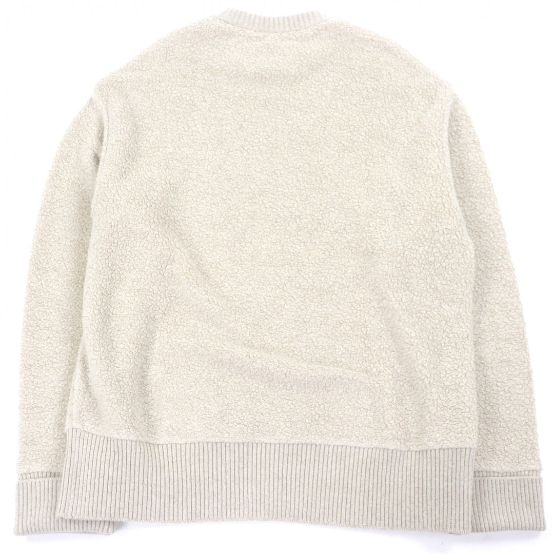 Excellent JIL SANDER+ sweat Crew neck boa fleece knit beige