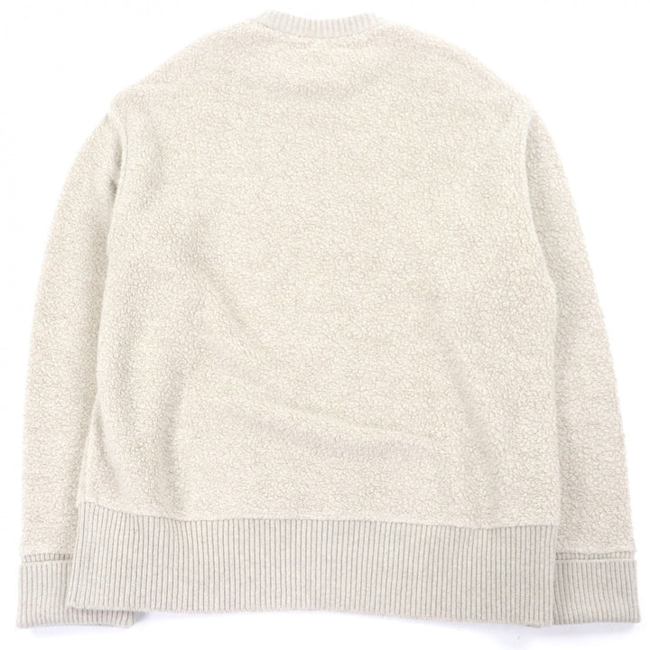 Excellent JIL SANDER+ sweat Crew neck boa fleece knit beige