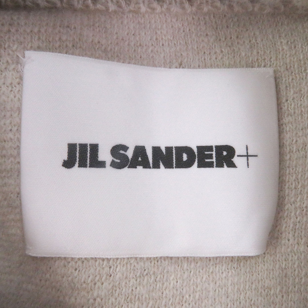 Excellent JIL SANDER+ sweat Crew neck boa fleece knit beige