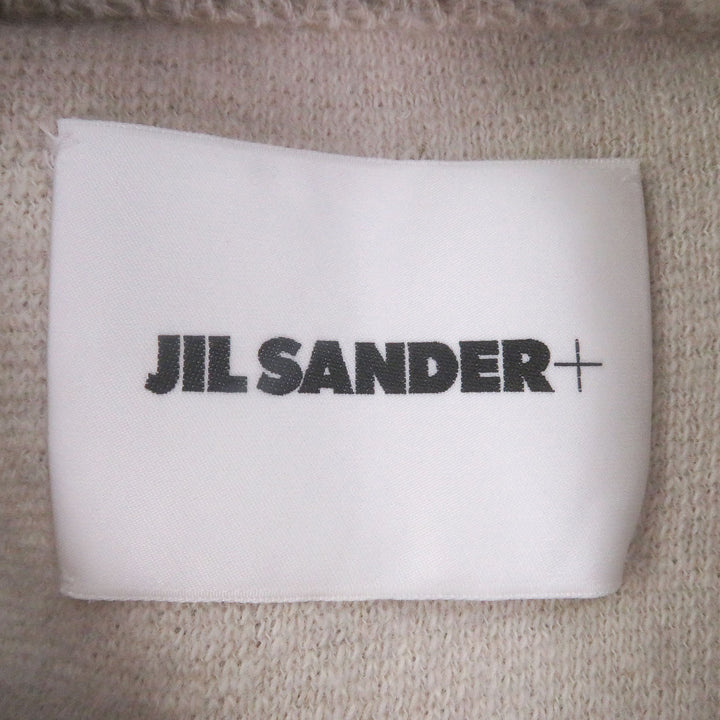 Excellent JIL SANDER+ sweat Crew neck boa fleece knit beige