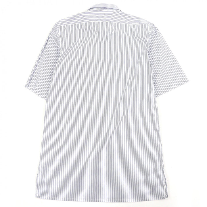 Pristine Maison Margiela 10 Short sleeve shirt blue cotton mens 38 S50DR0007