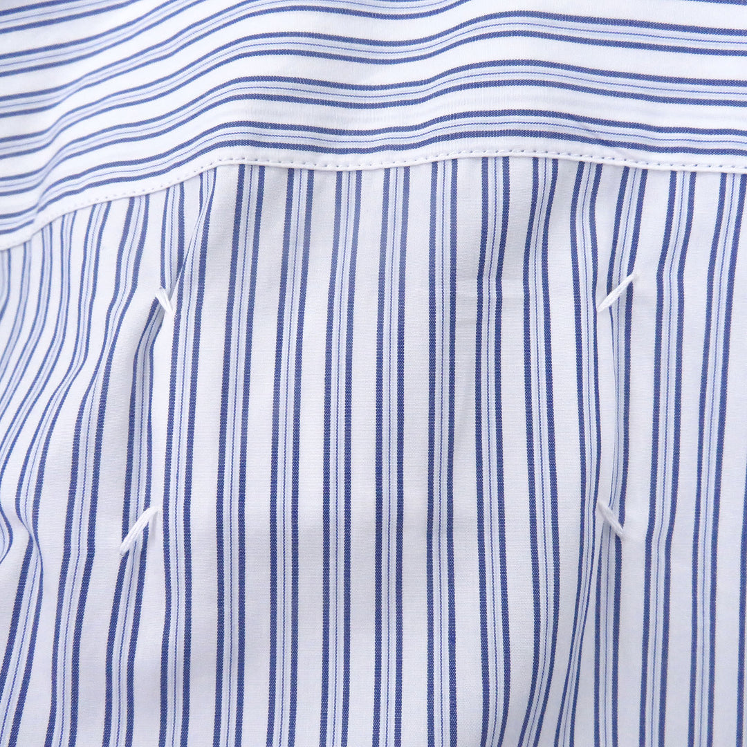 Pristine Maison Margiela 10 Short sleeve shirt blue cotton mens 38 S50DR0007