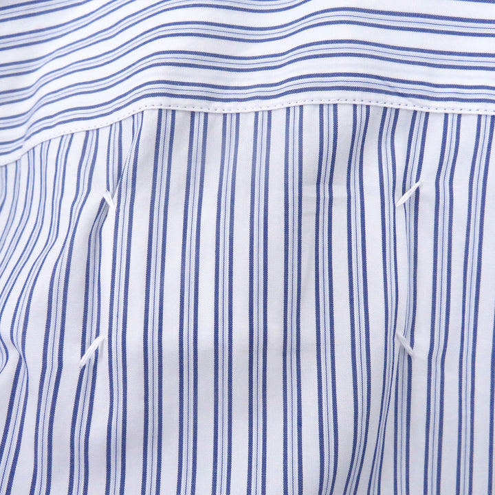 Pristine Maison Margiela 10 Short sleeve shirt blue cotton mens 38 S50DR0007