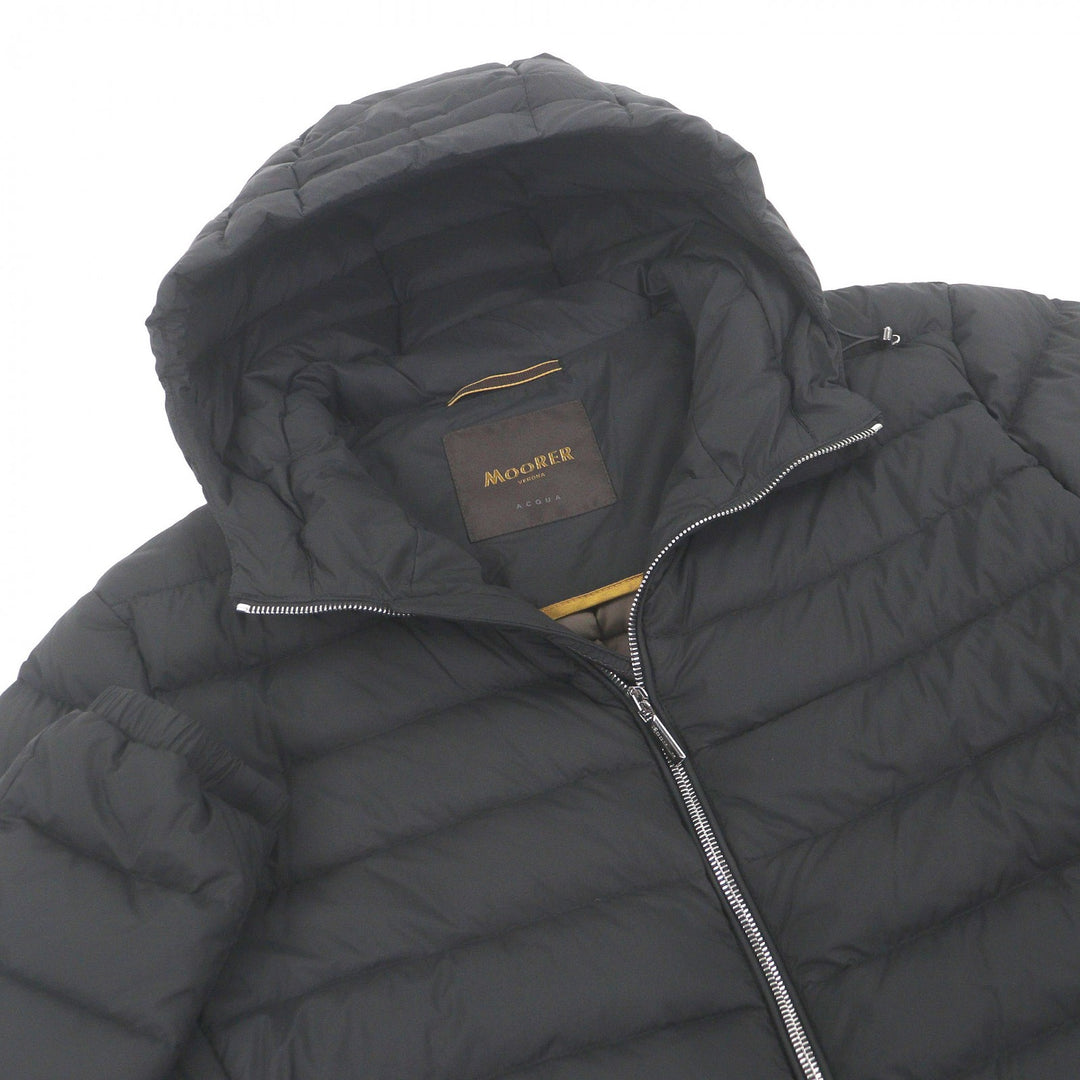 Great MOORER Down jacket CATALDI ACQUA double zip hooded jacket black