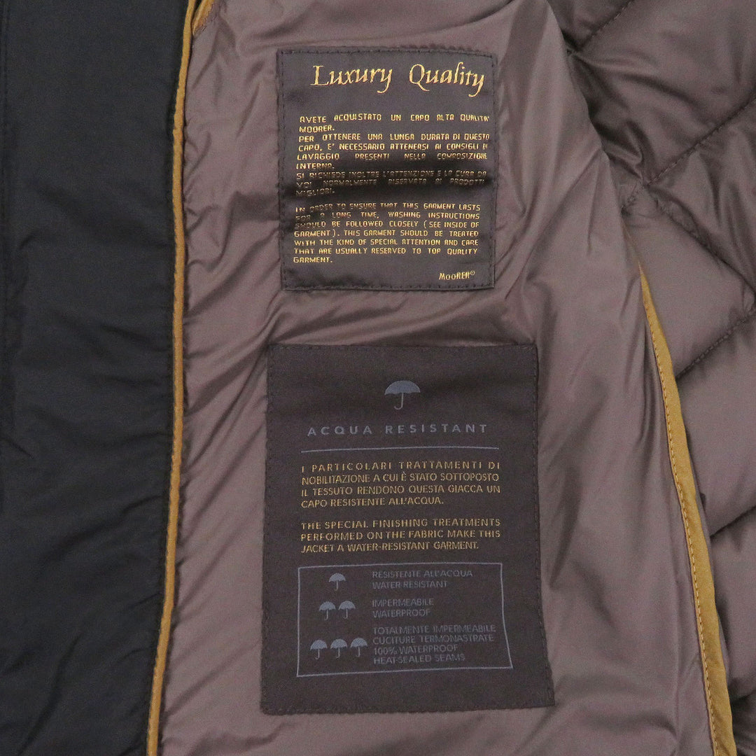 Great MOORER Down jacket CATALDI ACQUA double zip hooded jacket black