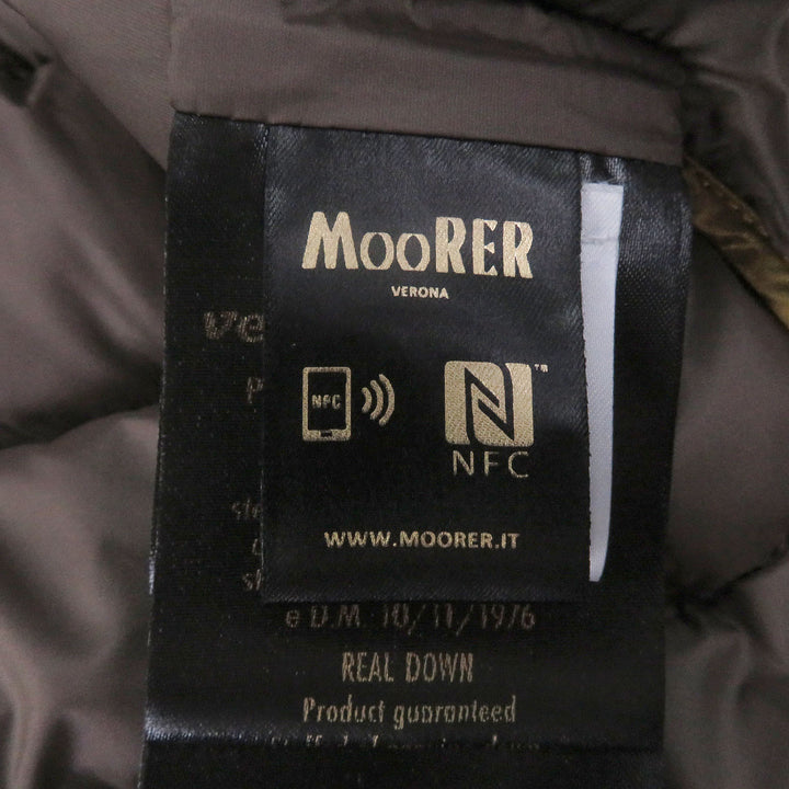 Great MOORER Down jacket CATALDI ACQUA double zip hooded jacket black