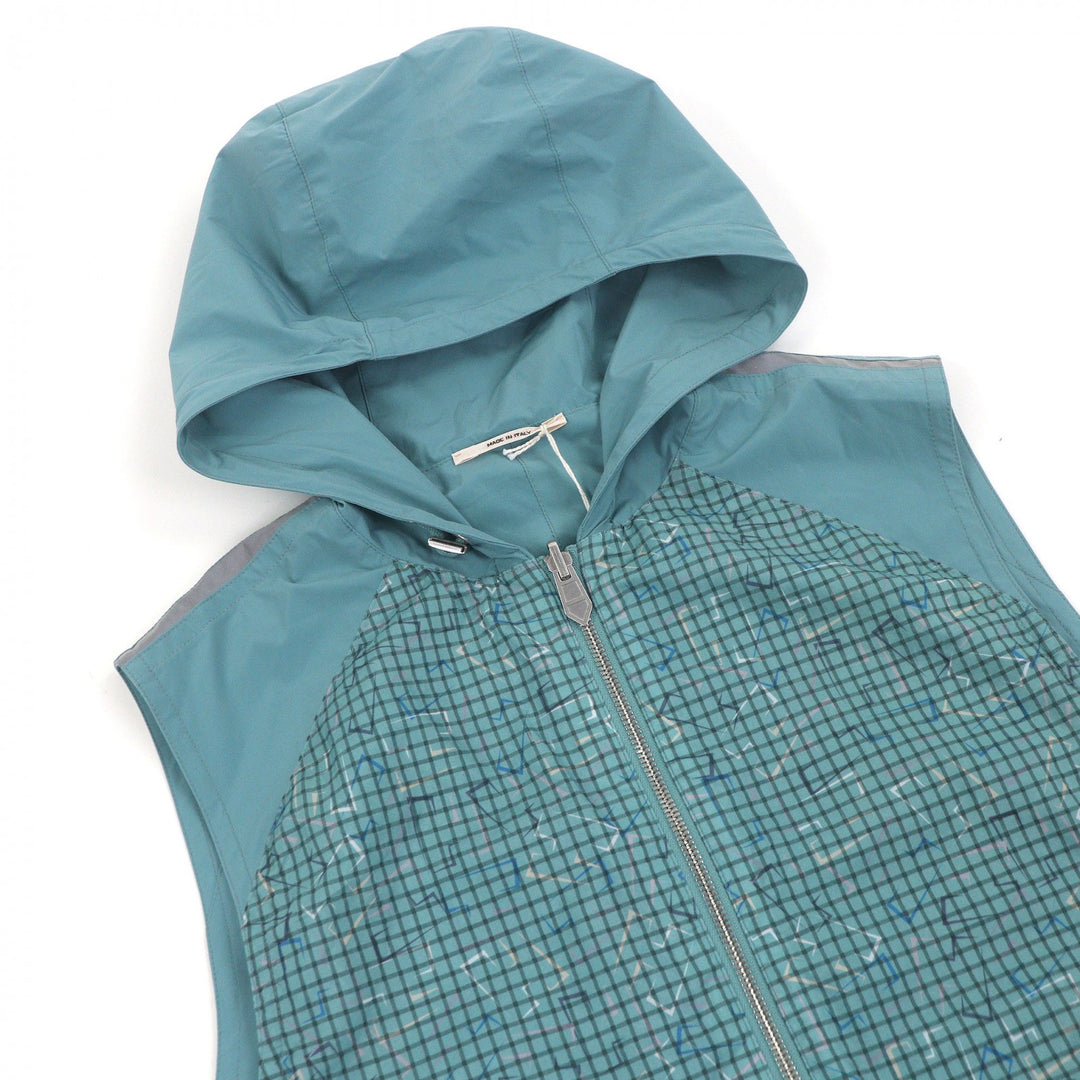 Pristine HERMES Best H logo all-over print solid color reversible hooded