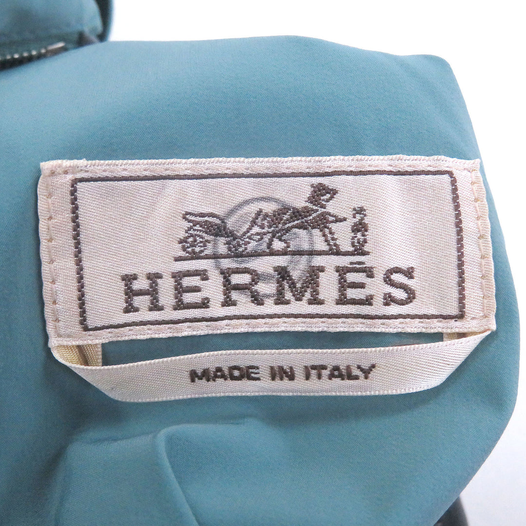 Pristine HERMES Best H logo all-over print solid color reversible hooded