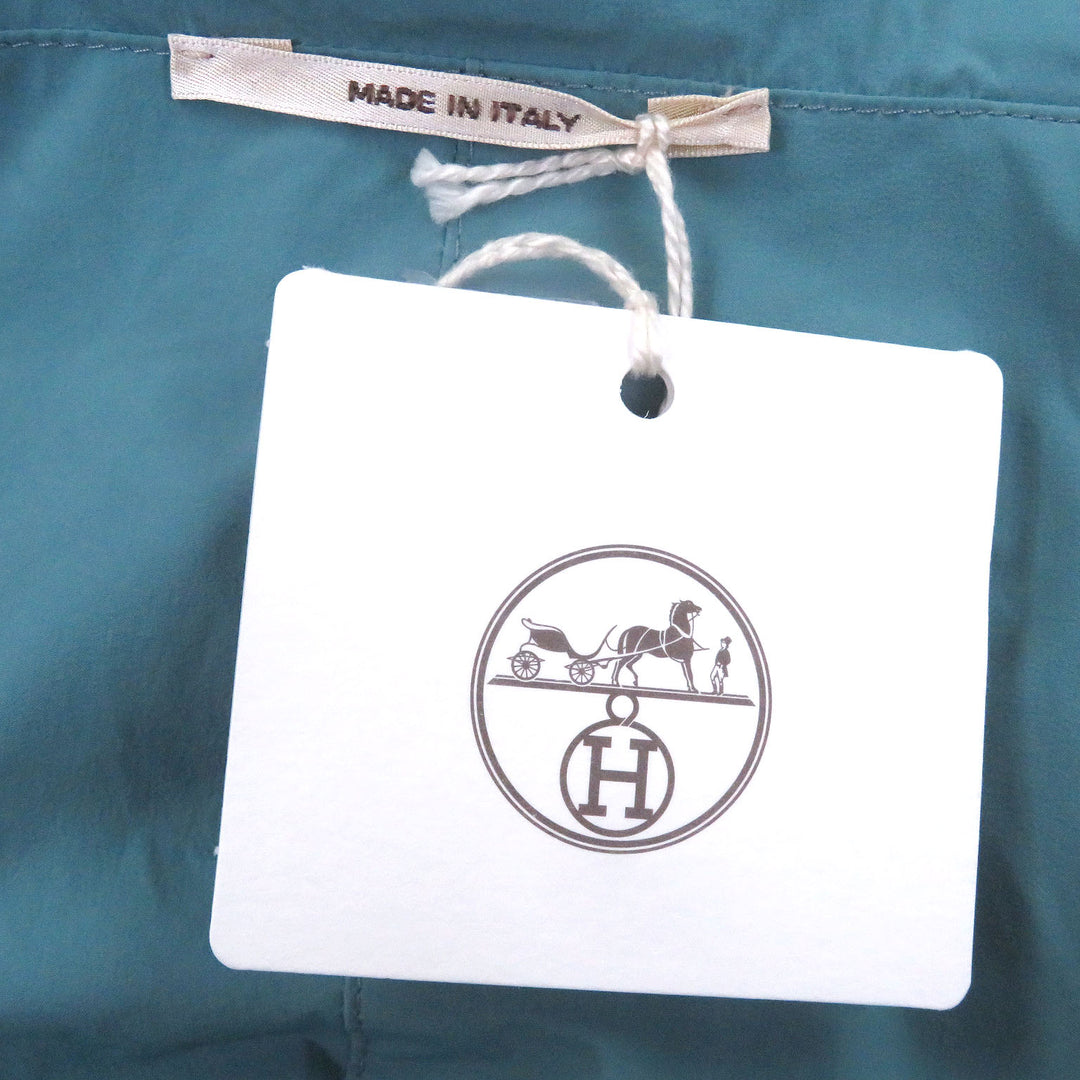 Pristine HERMES Best H logo all-over print solid color reversible hooded
