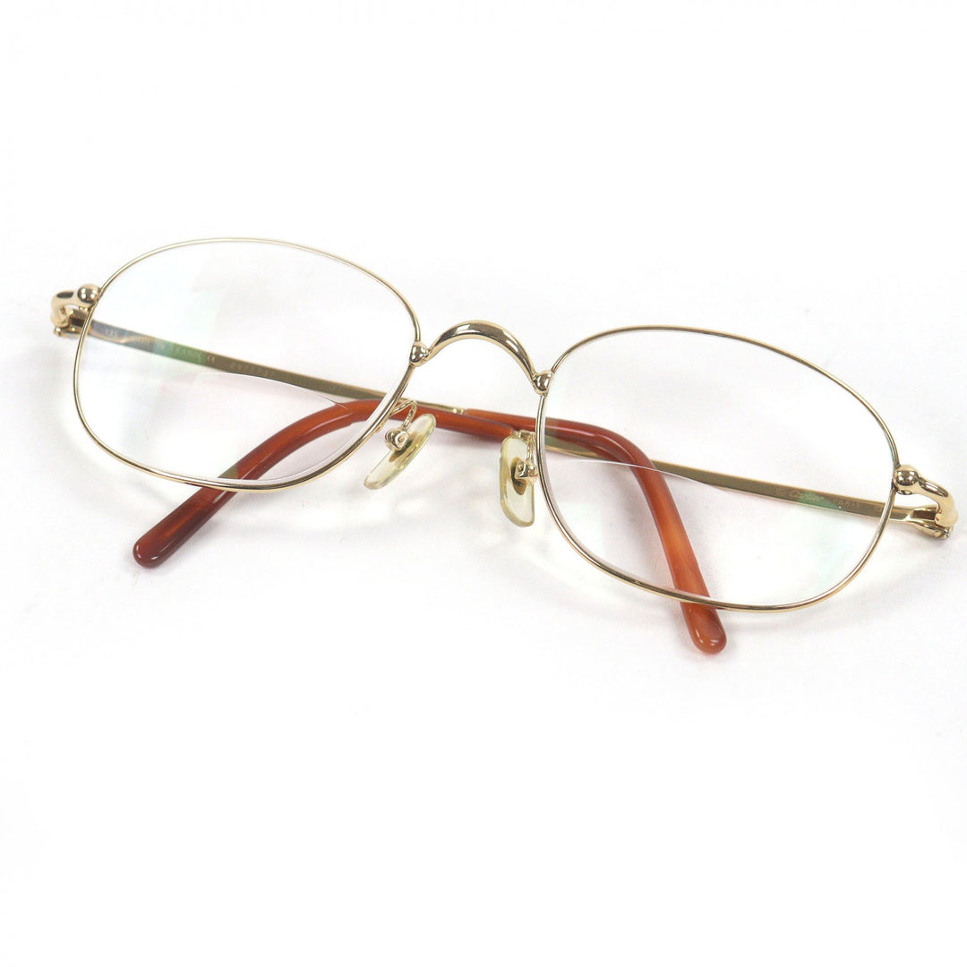 Great Cartier Glasses 135 Trinity gold mens