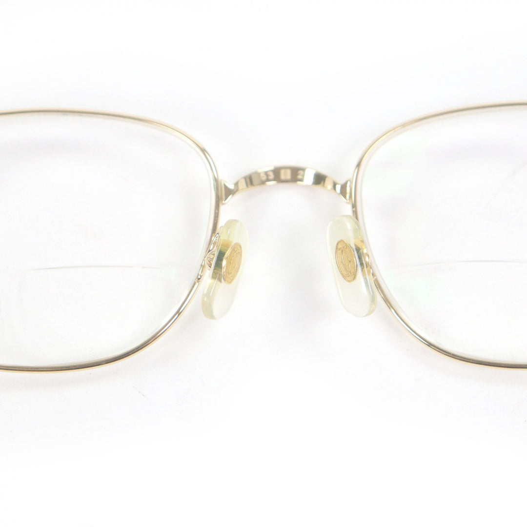 Great Cartier Glasses 135 Trinity gold mens