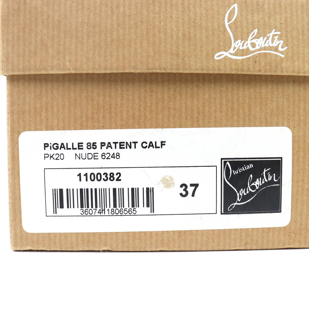 Pristine Christian Louboutin pumps Pigalle Pointed toe Patent leather 37 1100382