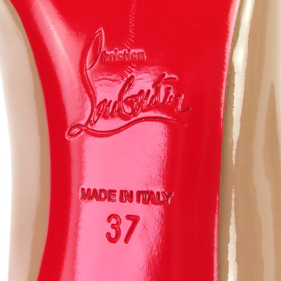 Pristine Christian Louboutin pumps Pigalle Pointed toe Patent leather 37 1100382
