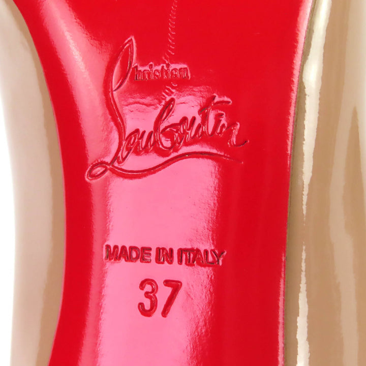 Pristine Christian Louboutin pumps Pigalle Pointed toe Patent leather 37 1100382