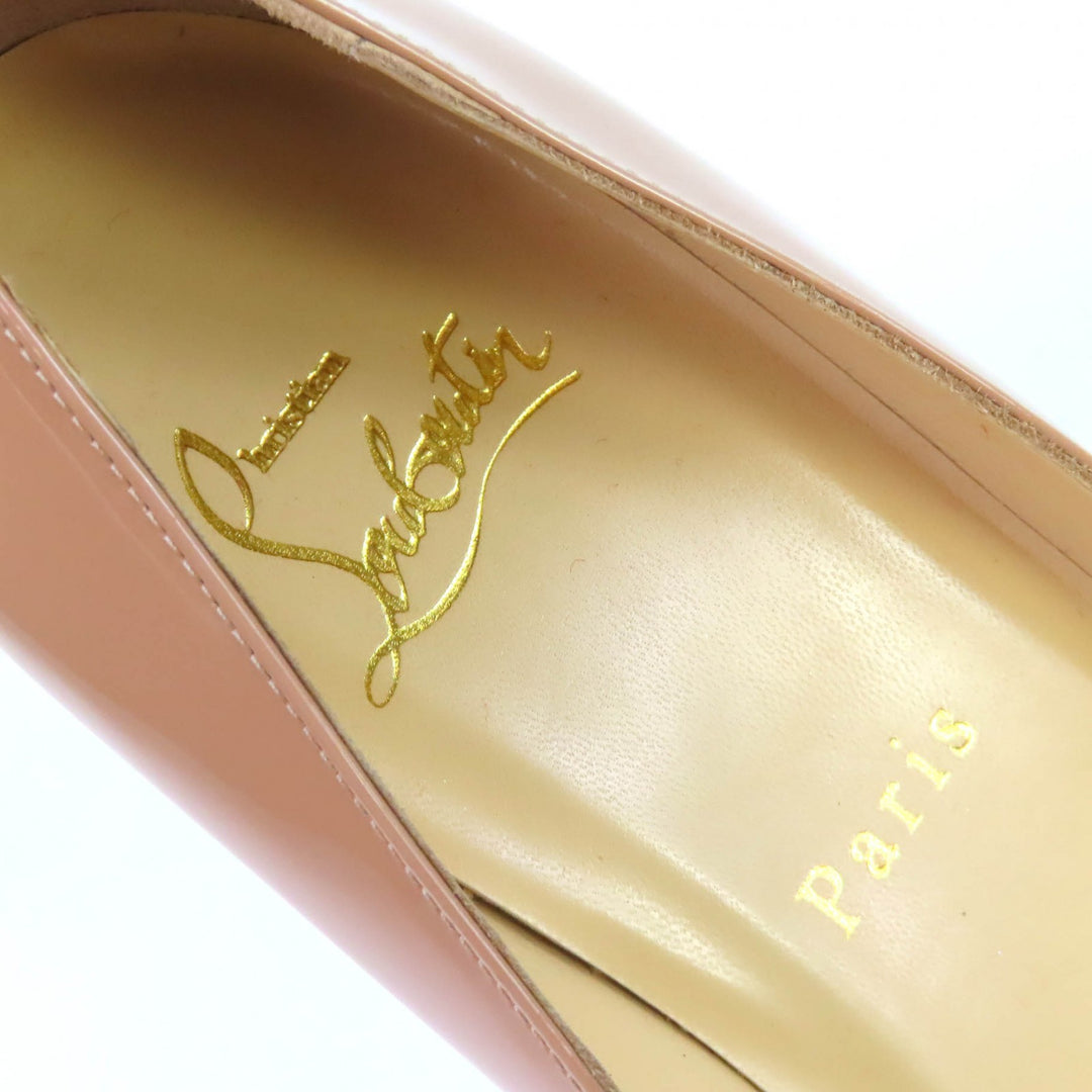 Pristine Christian Louboutin pumps Pigalle Pointed toe Patent leather 37 1100382