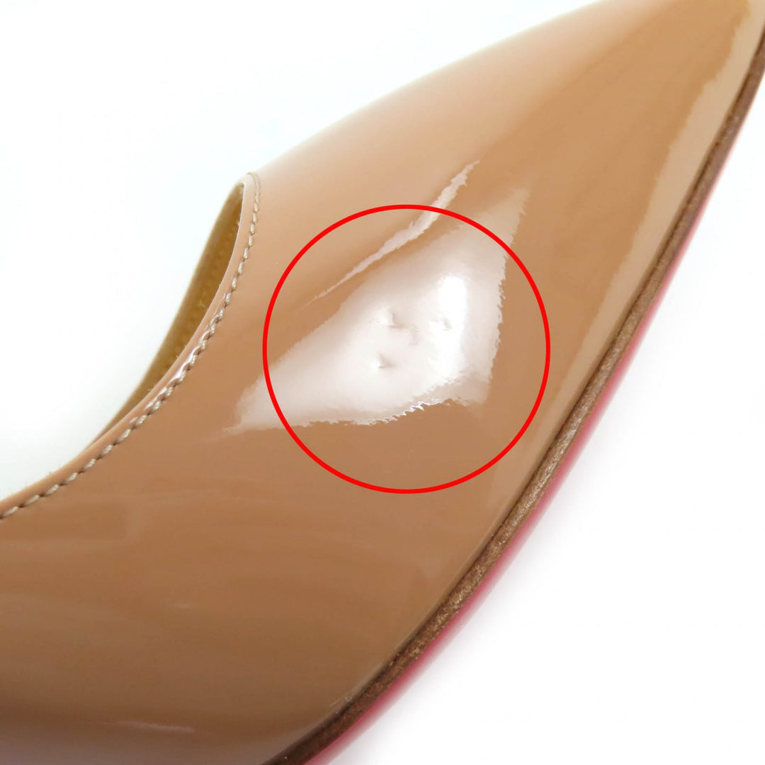 Pristine Christian Louboutin pumps Pigalle Pointed toe Patent leather 37 1100382
