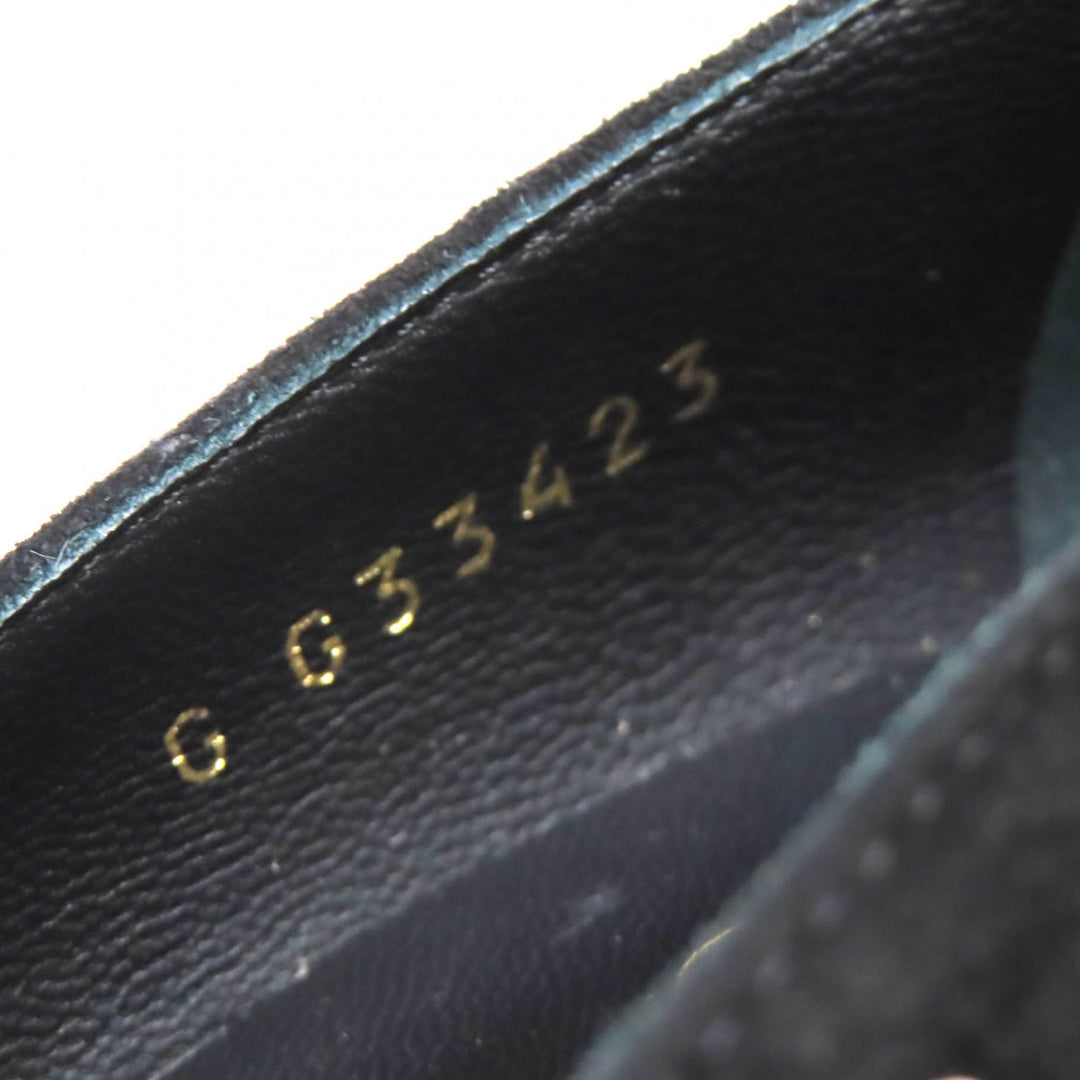 Great CHANEL pumps COCO Mark Faux Pearl Patent Leather Suede black 36 G33423