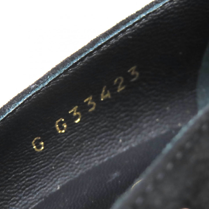 Great CHANEL pumps COCO Mark Faux Pearl Patent Leather Suede black 36 G33423