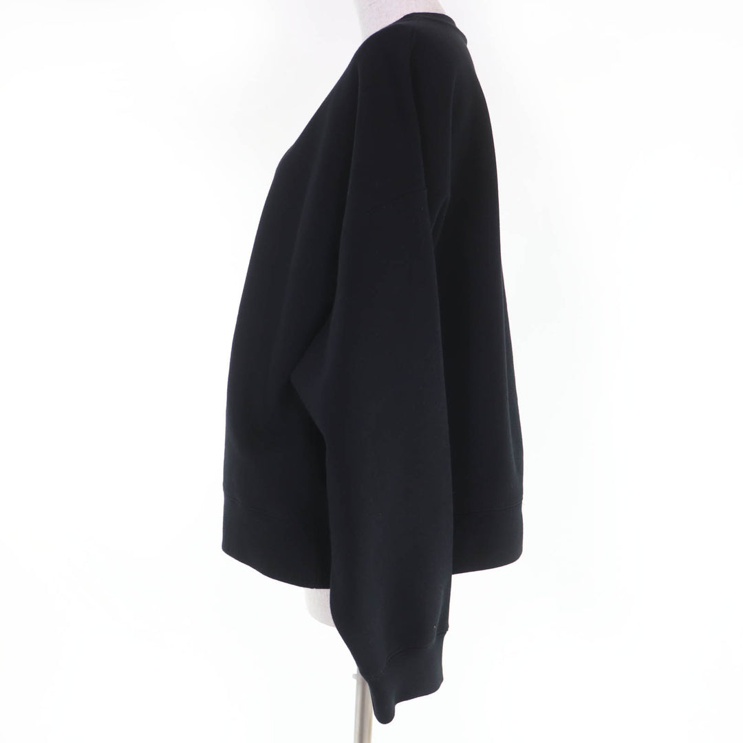 Pristine GUCCI sweat Interlocking G Cropped black cotton Women S