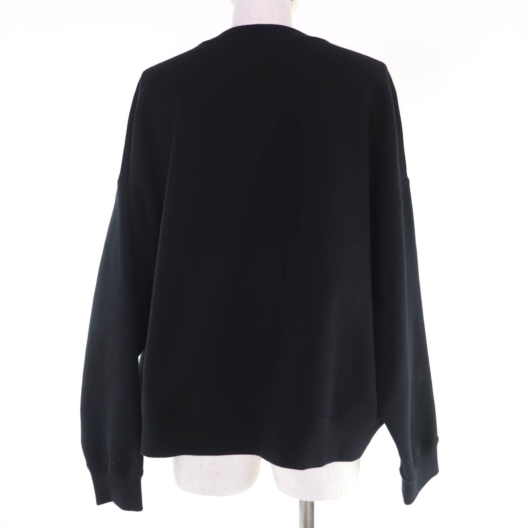 Pristine GUCCI sweat Interlocking G Cropped black cotton Women S